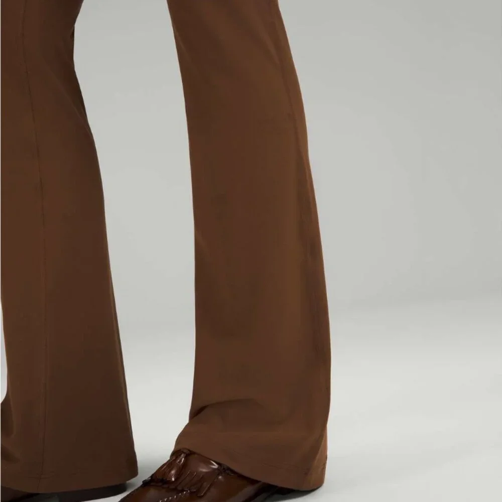Lululemon Groove Super-High-Rise Flared Pant *Nulu Roasted Brown - Picture 5 of 14